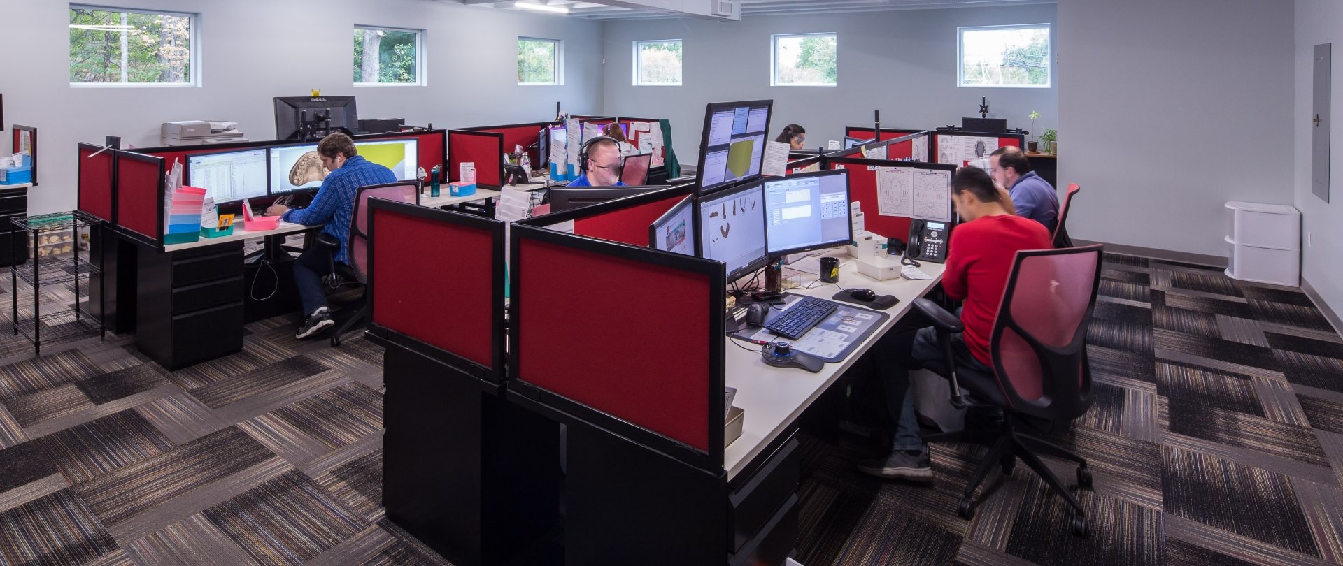 NE Orthodontic Labs interior cubicles