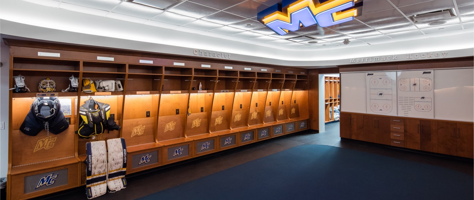 Volpe Locker Room interior