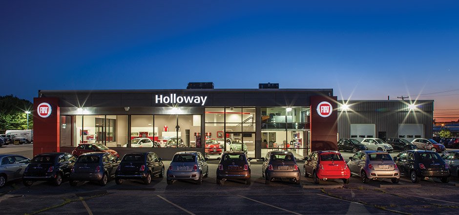 Holloway Fiat exterior at night