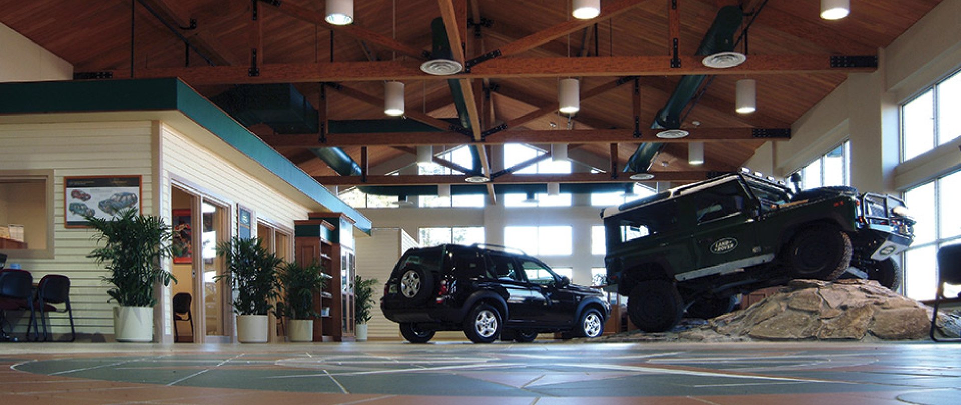 Land Rover of Sudbury showroom