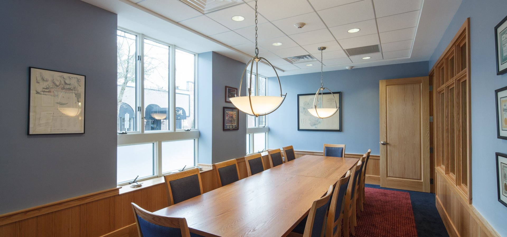 board room with large table