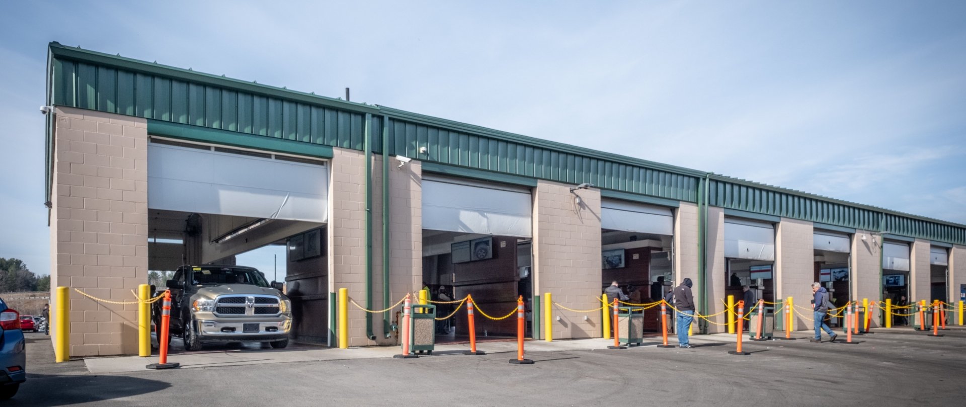 exterior of car bays