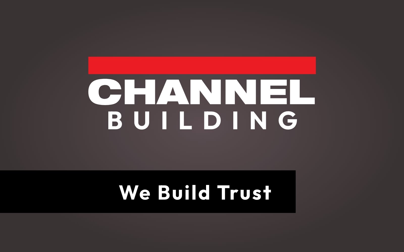 We Build Trust graphic